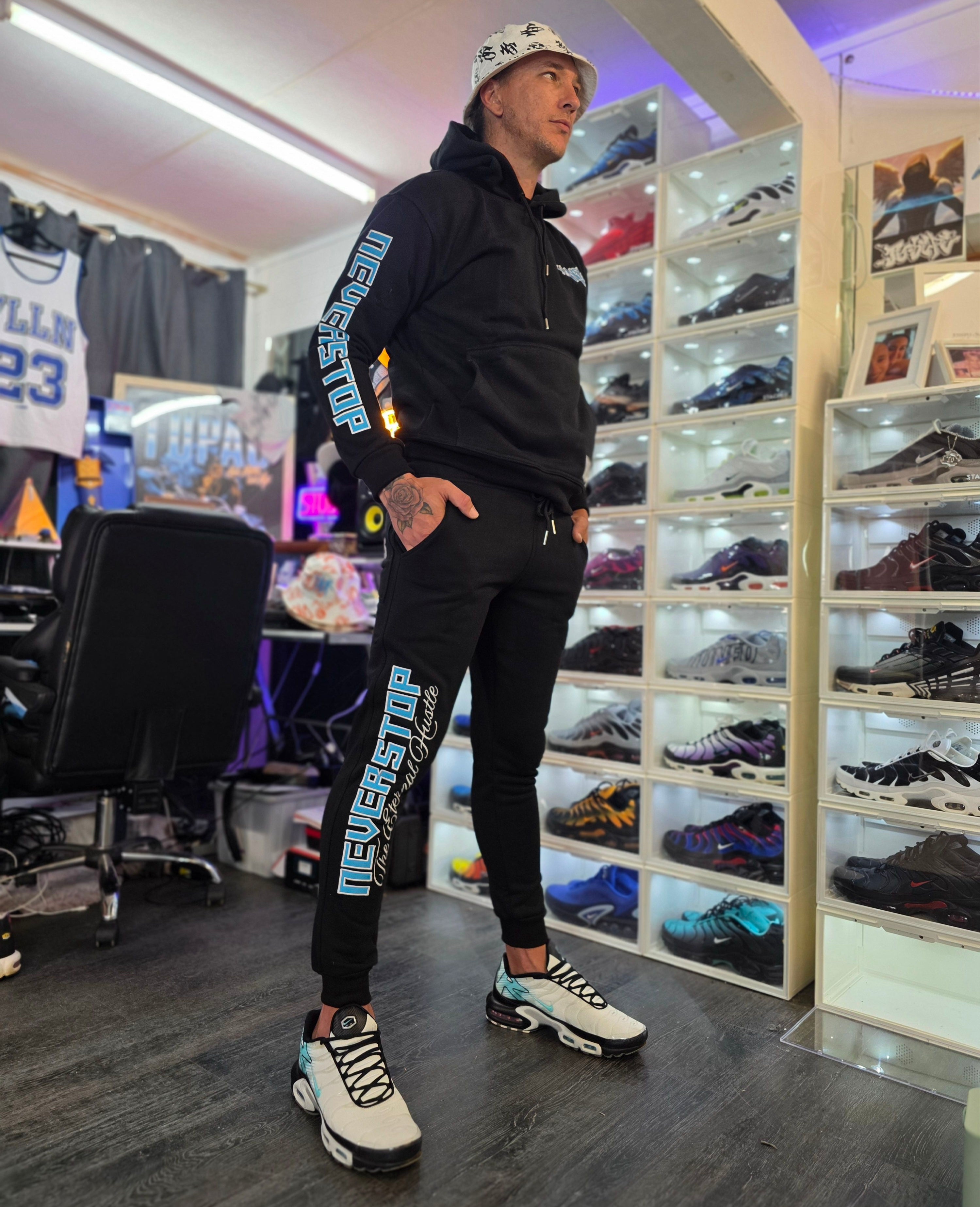 Never Stop Tracksuit BLUE - PREMIUM