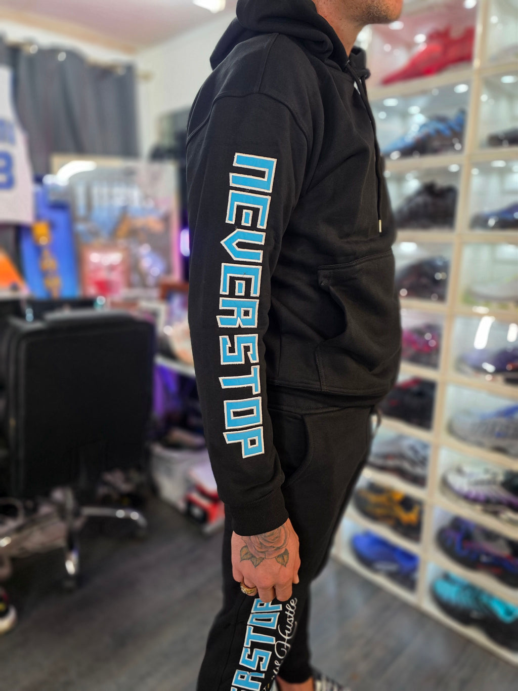 Never Stop Tracksuit BLUE - PREMIUM