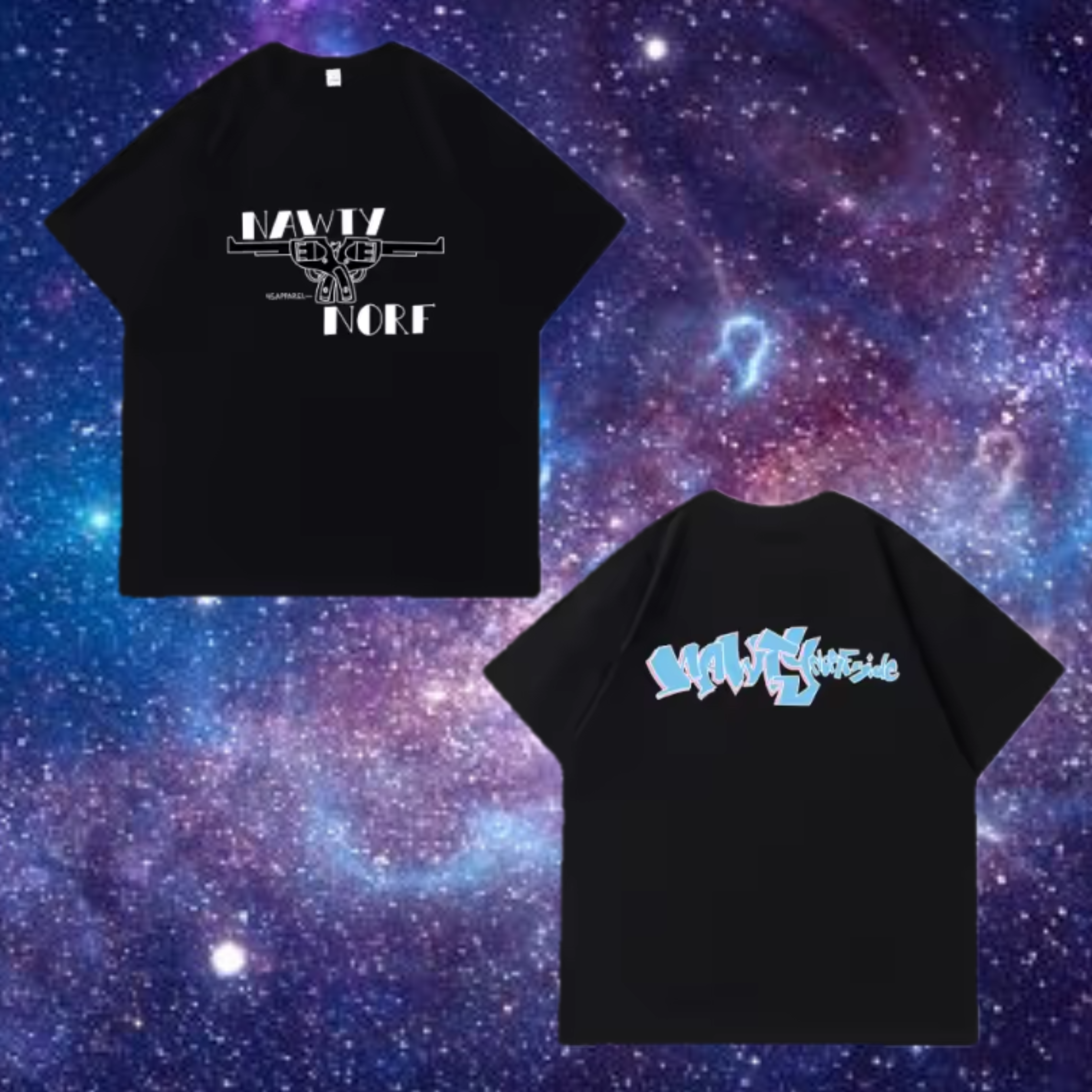 Black Nawty Norfside T-Shirt - ESSENTIALS LINE