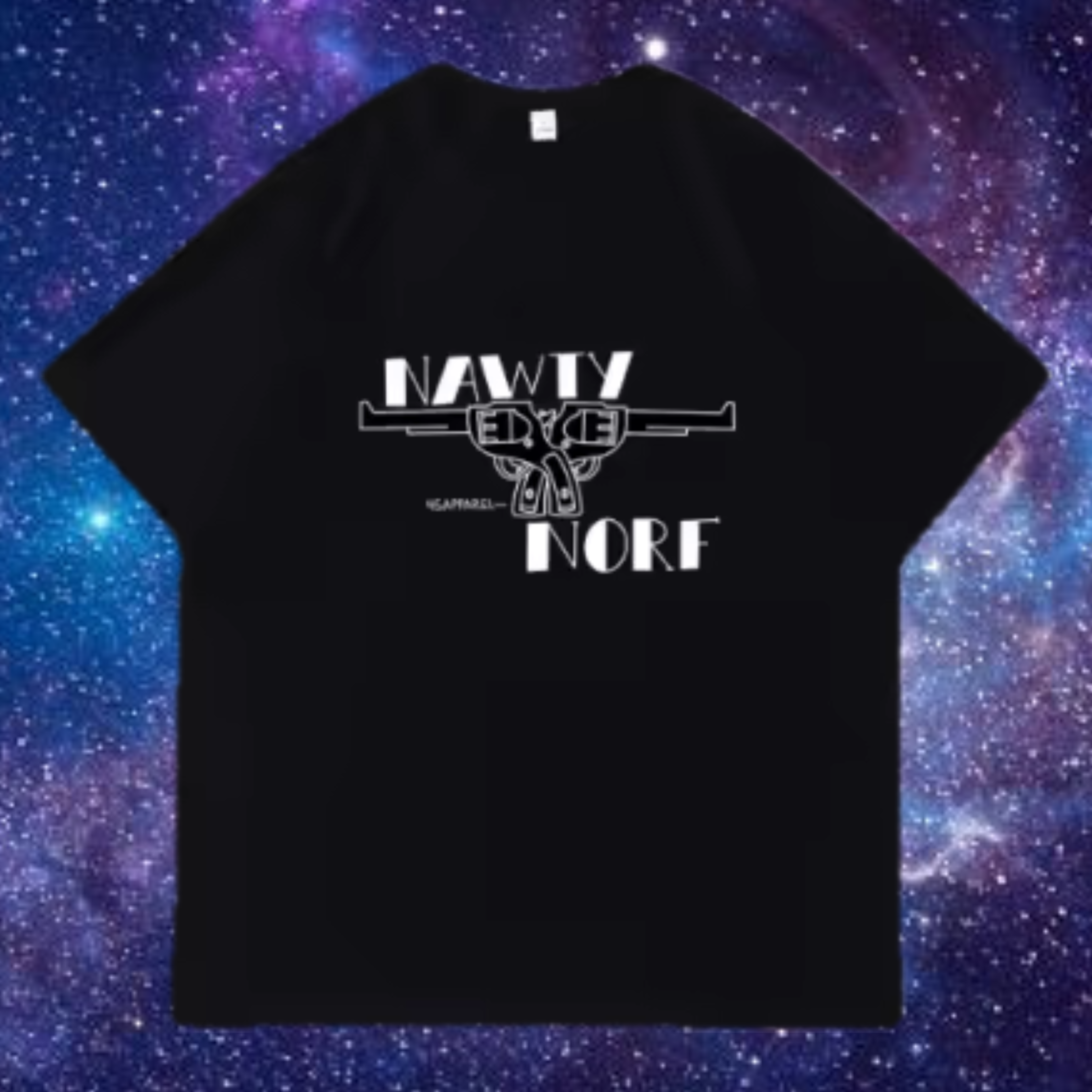 Black Nawty Norfside T-Shirt - ESSENTIALS LINE