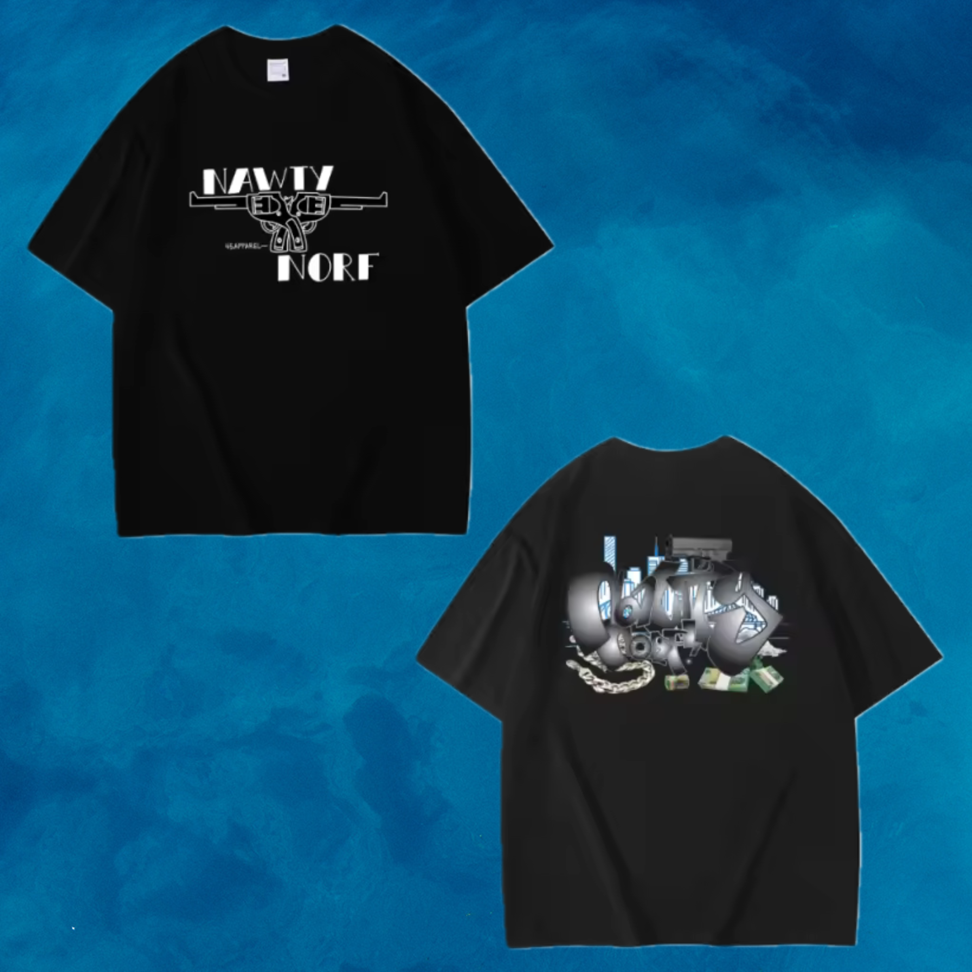 Black Nawty Norf Oversized T-Shirt - PREMIUM