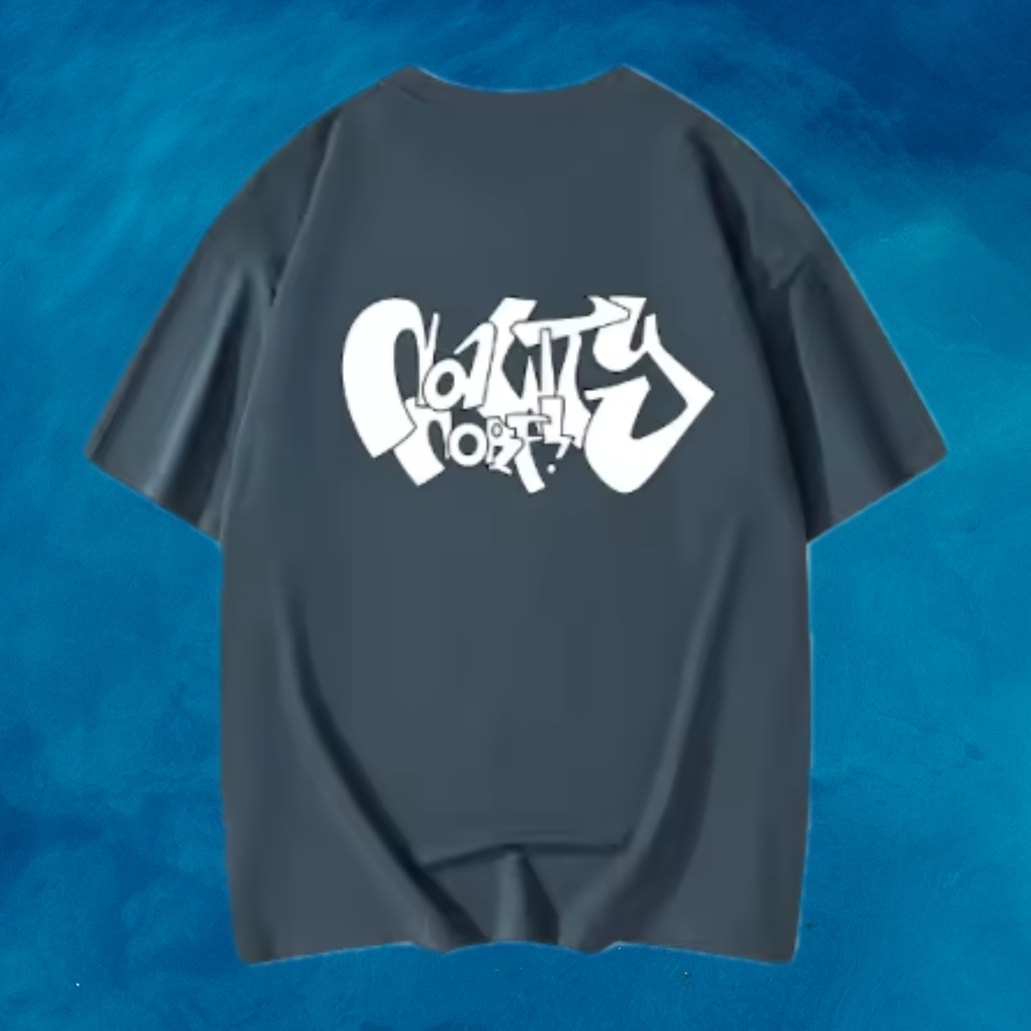 Nawty Norf Men's T-Shirt in Deep Sea Blue - Premium Line