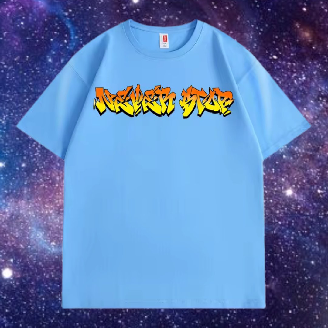 Kids Never Stop Blue T-Shirt