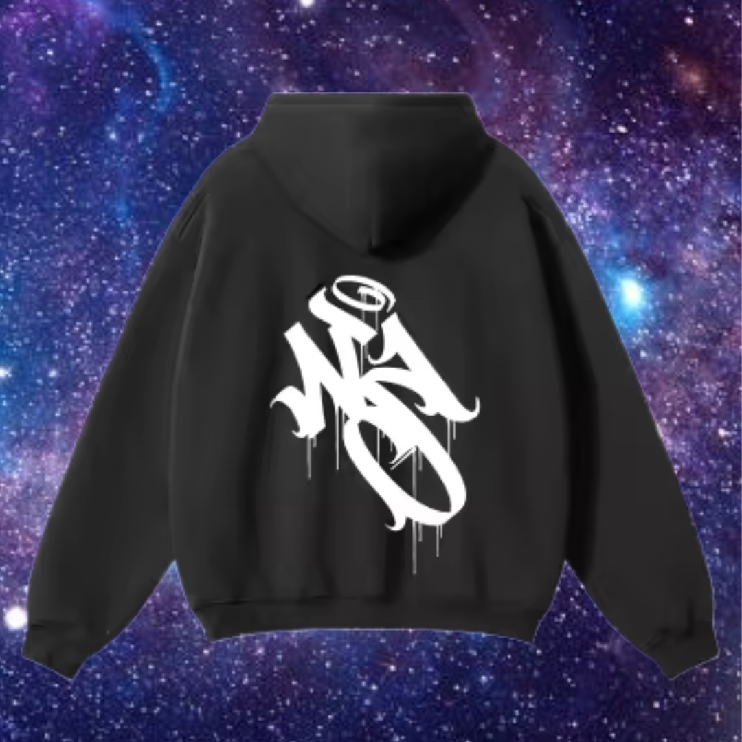Never stop Black Hoodie