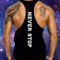 Never Stop Men's Gym Singlet