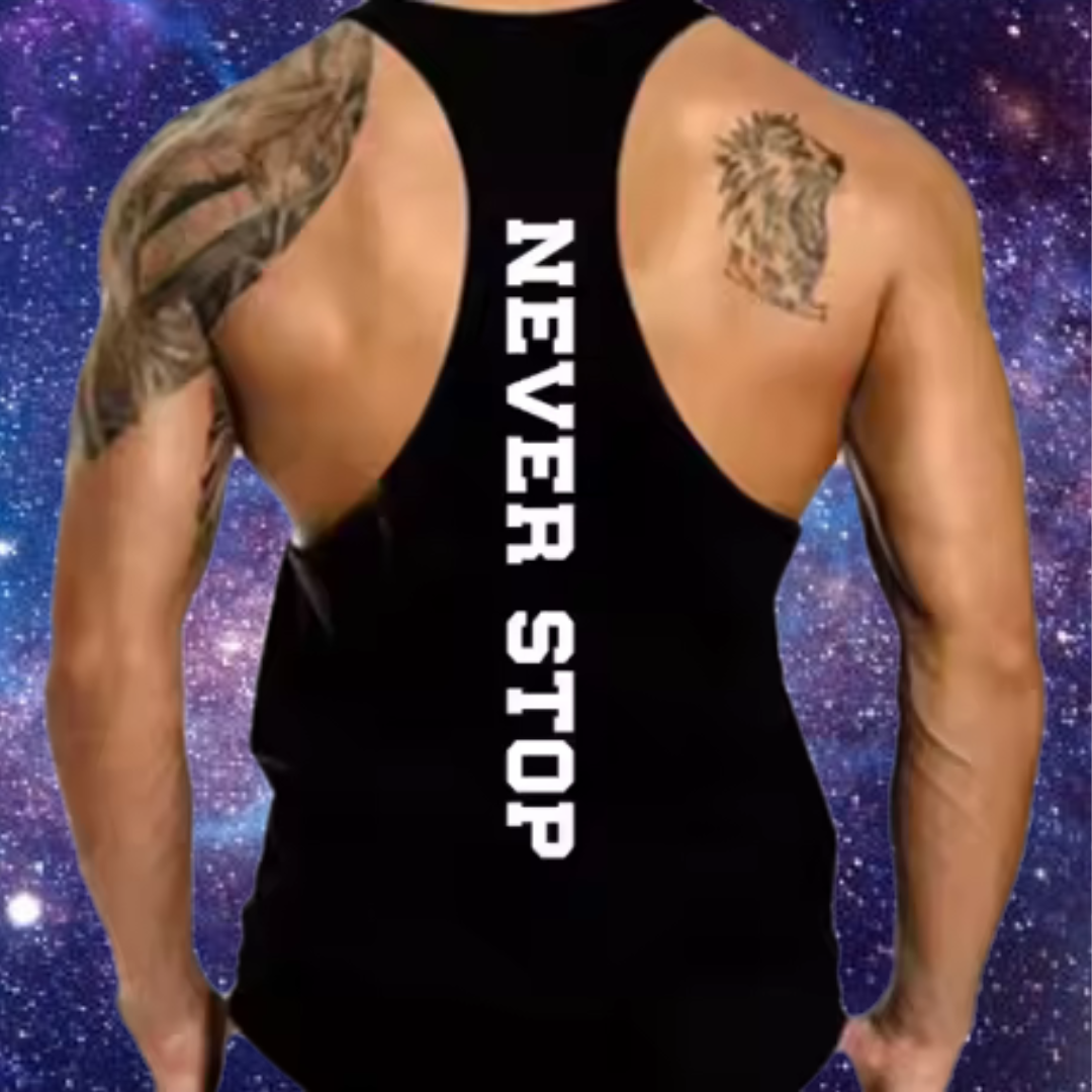 Never Stop Men's Gym Singlet