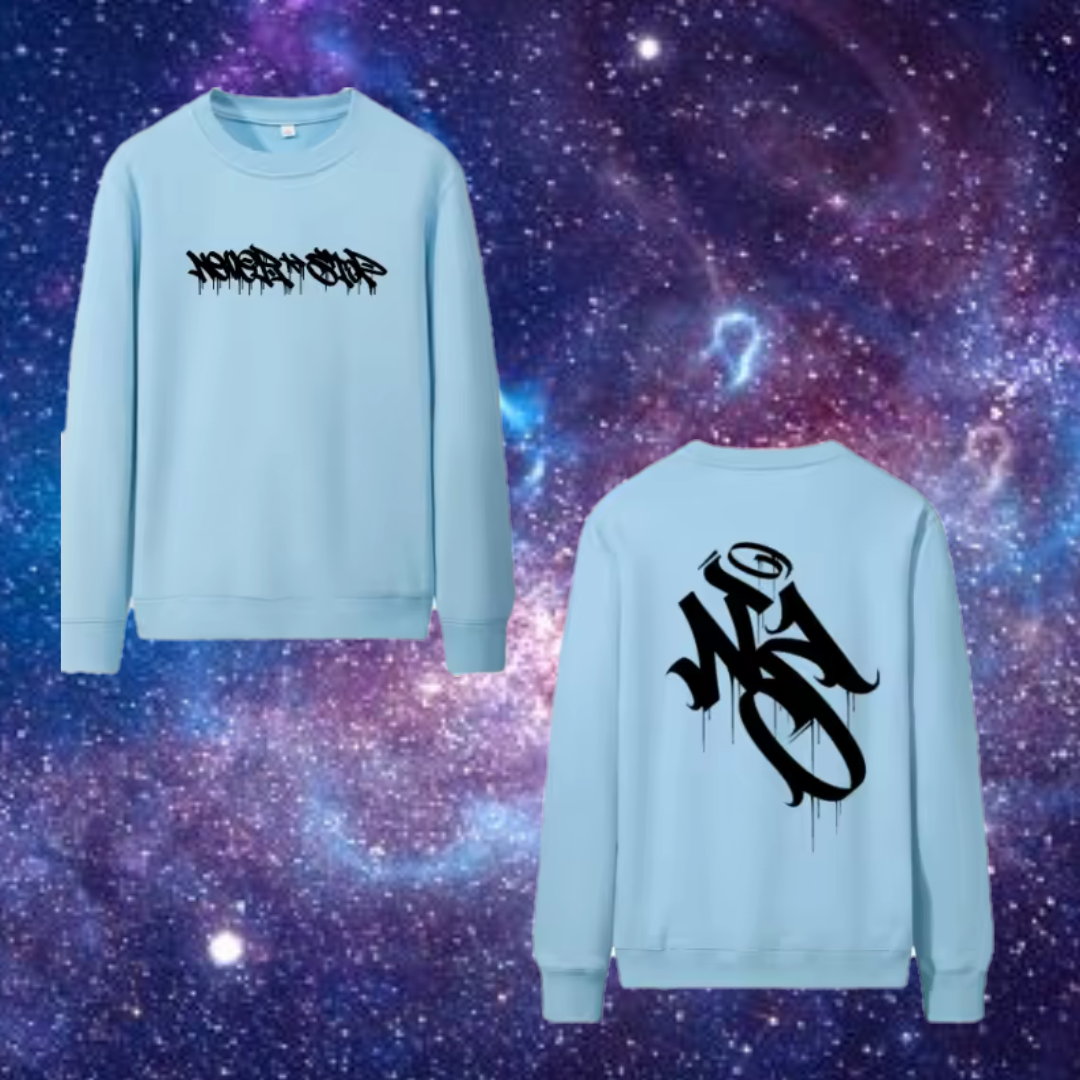 Never Stop Blue Sweater