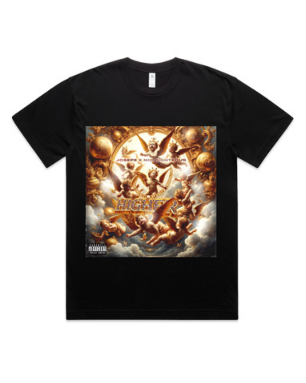 Josepe x Mic Righteous - Higher - Black T-Shirt